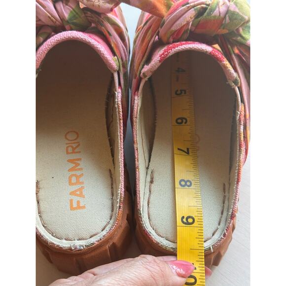 FARM RIO pink Bow Mule Sneaker size 6 - Picture 11 of 12